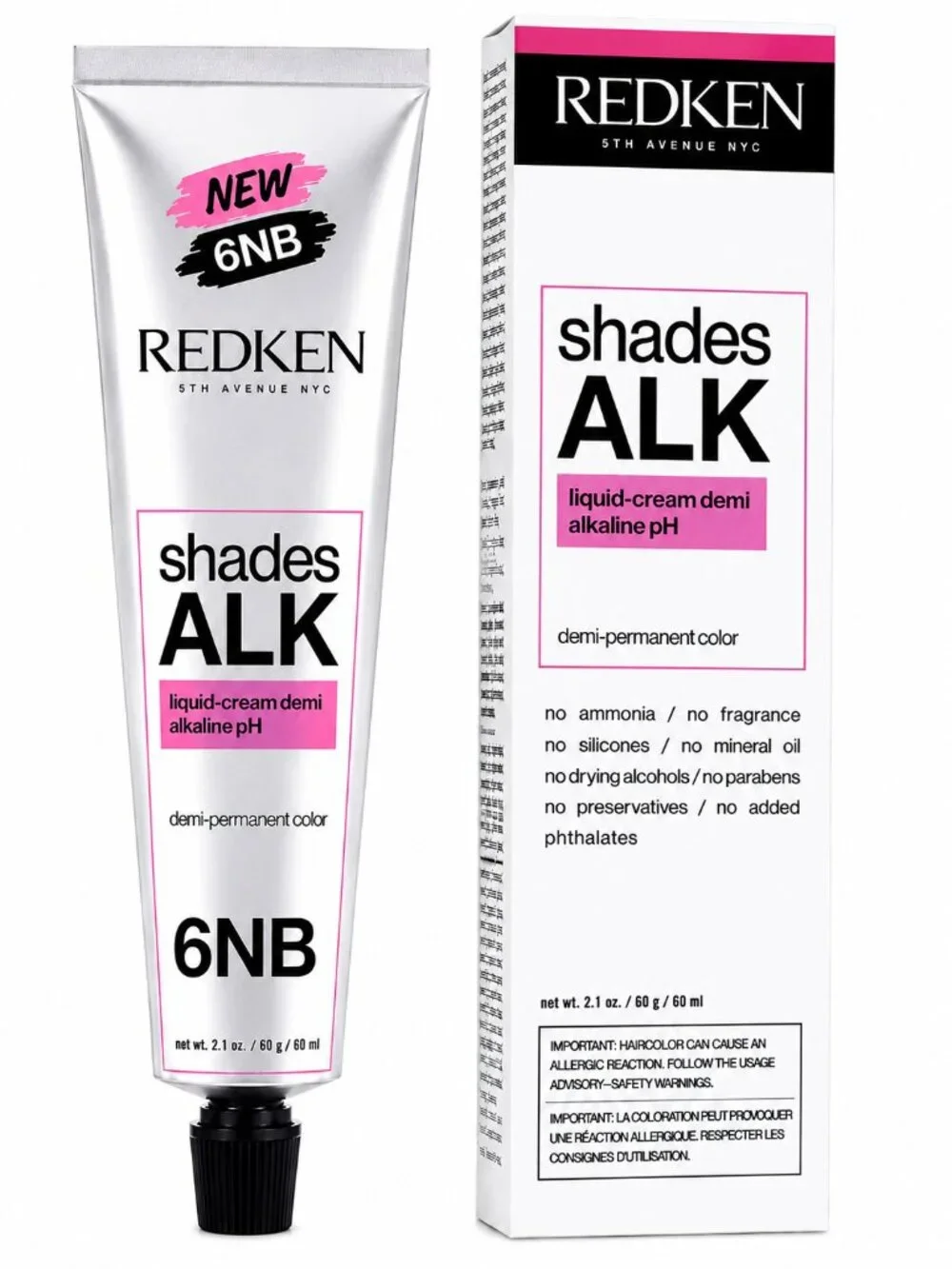 Redken Shades ALK 6NB Demi-Permanent Liquid-Cream Hair Color 2.1 oz